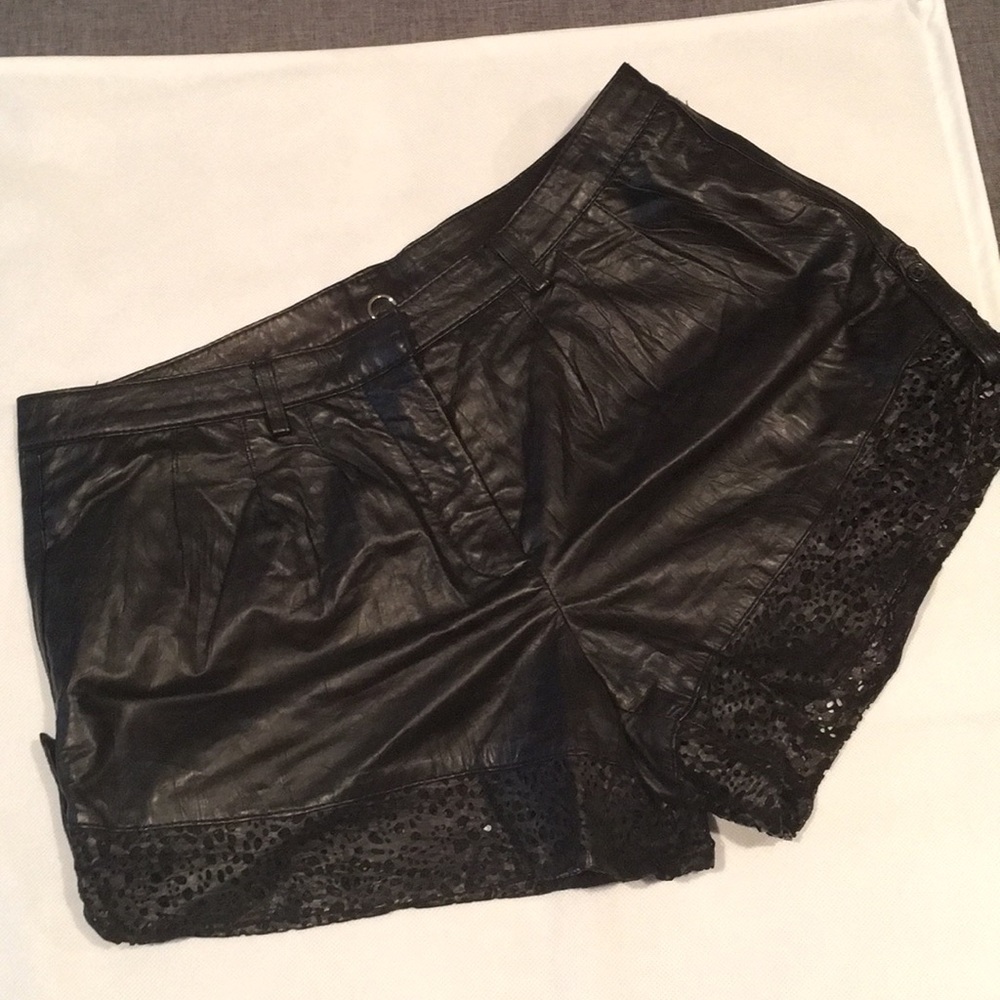 Poleci Genuine Leather Shorts